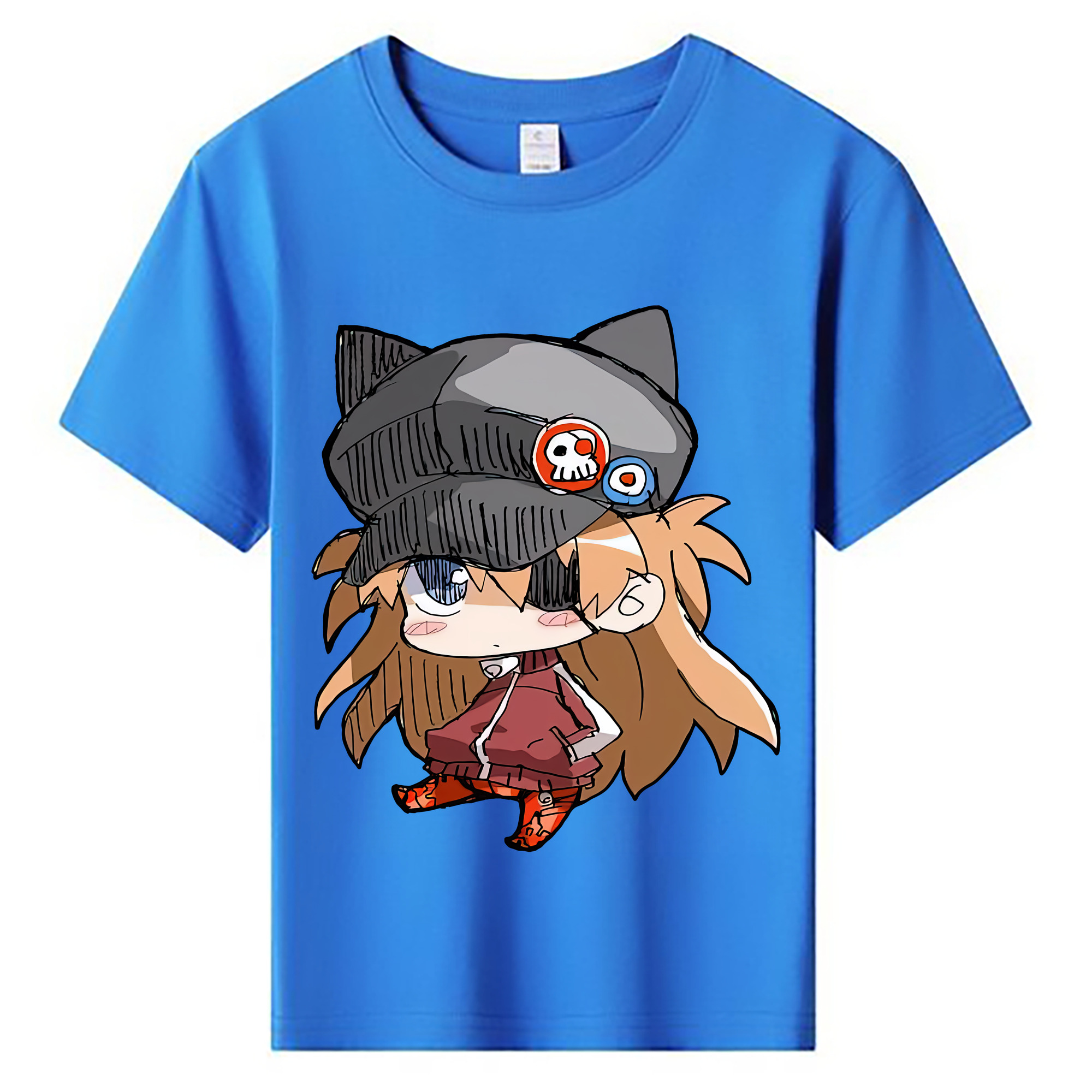 （画像用） EVA 新世紀エヴァンゲリオン 綿100％キッズTシャツ（フロントプリント）